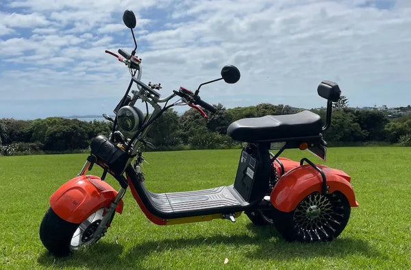 EVa3x2&trade; Dual Motor 4000w Tilting eTrike-Moped ON 12" LOW PROFILE ON ROAD TYRES - NEW ZEALAND Road Registered
