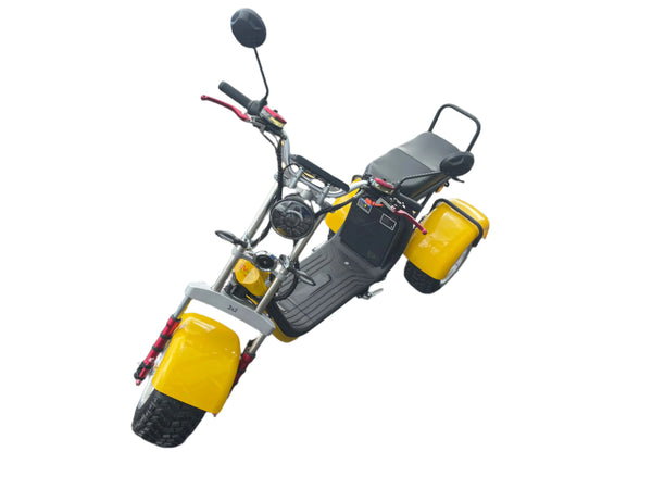 EVa3x2&trade; Dual Motor 4000w Tilting eTrike-Moped on 10" OFF ROAD TYRES - NZ Road Registered