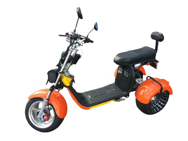 EVa3x2&trade; Dual Motor 4000w Tilting eTrike-Moped ON 12" LOW PROFILE ON ROAD TYRES - NEW ZEALAND Road Registered