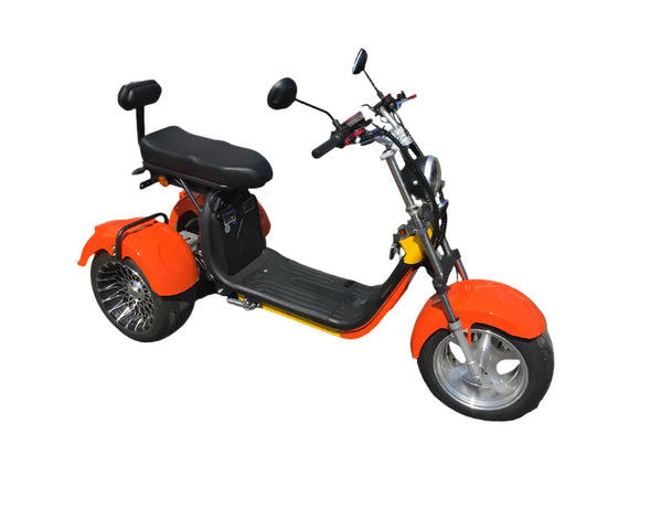 EVa3x2&trade; Dual Motor 4000w Tilting eTrike-Moped ON 12" LOW PROFILE ON ROAD TYRES - NEW ZEALAND Road Registered